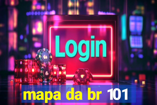 mapa da br 101